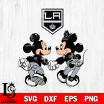 Los Angeles Kings Fan Minnie And Mickey Love Svg Eps Dxf Png File, Digital Download, Instant Download