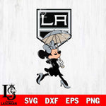 Los Angeles Kings Fancy Minnie Svg Eps Dxf Png File, Digital Download, Instant Download