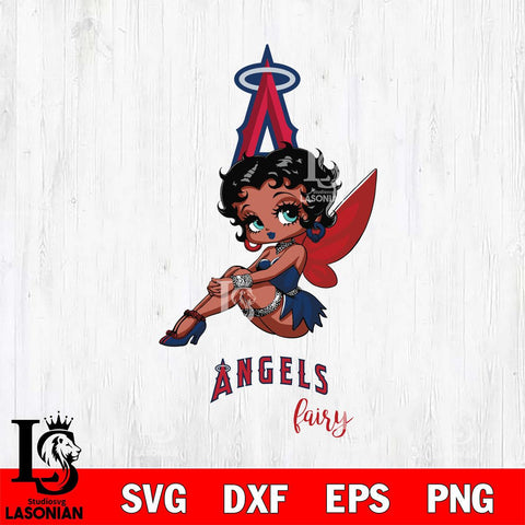 Los Angeles Angels Beauty Black Fairy Betty Boop