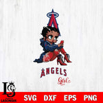 Los Angeles Angels Beauty Black Fan Girl Football