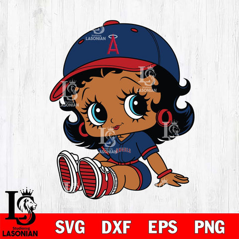 Los Angeles Angels Betty Boop MLB 5 Svg Eps Dxf Png File,MLB svg, Digital Download, Instant Download