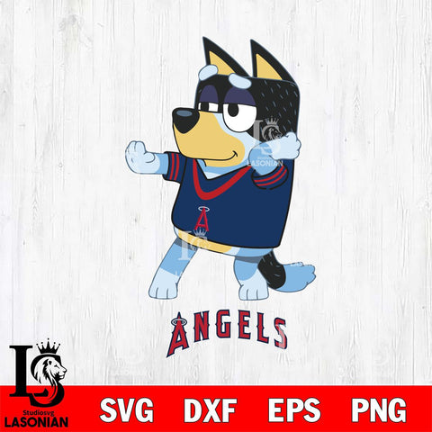 Los Angeles Angels Bluey Dad Dance Svg Eps Dxf Png File, Digital Download, Instant Download