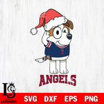 Los Angeles Angels Christmas Bluey Jack Sport Cricut , Christmas Svg , Bluey svg , Digital Download, dxf eps png pdf file