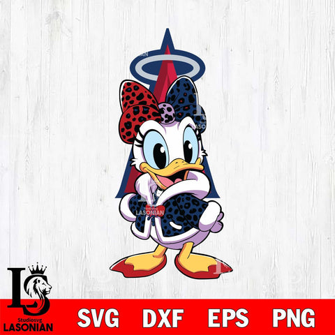 Los Angeles Angels Fancy Daisy Duck Disney Svg Eps Dxf Png File, Digital Download, Instant Download