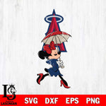 Los Angeles Angels Fancy Minnie Svg Eps Dxf Png File, Digital Download, Instant Download