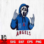 Los Angeles Angels Ghostface Svg Eps Dxf Png File, Digital Download, Instant Download