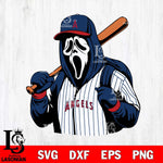 Los Angeles Angels Ghostface 3 Svg Eps Dxf Png File, Digital Download, Instant Download