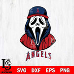 Los Angeles Angels Ghostface 5 Svg Eps Dxf Png File, Digital Download, Instant Download