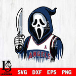 Los Angeles Angels Ghostface 6 Svg Eps Dxf Png File, Digital Download, Instant Download