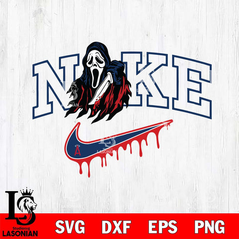 Los Angeles Angels Ghostface Nike Svg Eps Dxf Png File, Digital Download, Instant Download