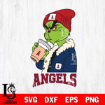 Los Angeles Angels Grinch Bougie Football Svg Eps Dxf Png File, Digital Download, Instant Download