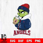 Los Angeles Angels Grinch Bougie Sport Svg Eps Dxf Png File, Digital Download, Instant Download