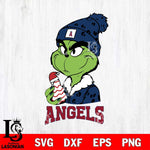 Los Angeles Angels Grinch Tree Cake Svg Eps Dxf Png File, Digital Download, Instant Download