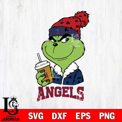 Los Angeles Angels Grinch hat Svg Eps Dxf Png File, Digital Download, Instant Download