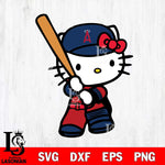 Los Angeles Angels Hello Kitty Svg Eps Dxf Png File, Digital Download, Instant Download