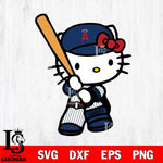 Los Angeles Angels Hello Kitty 2 Svg Eps Dxf Png File, Digital Download, Instant Download