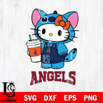 Los Angeles Angels Hello Kitty Stitch Svg Eps Dxf Png File, MLB svg, Digital Download, Instant Download