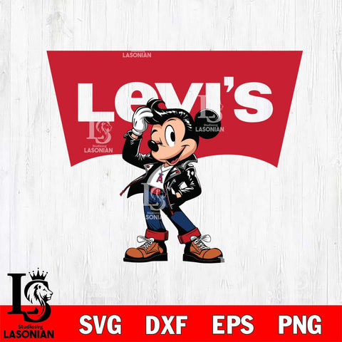 Los Angeles Angels Levis Mickey Mouse Svg Eps Dxf Png File, Digital Download, Instant Download