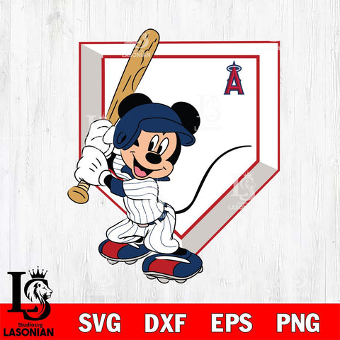 Los Angeles Angels Mickey 3 Svg Eps Dxf Png File, Digital Download, Instant Download