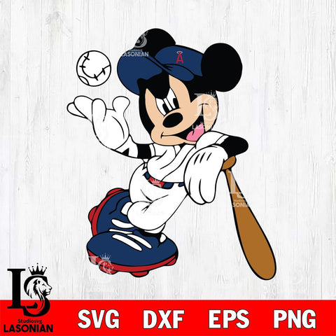 Los Angeles Angels Mickey Svg Eps Dxf Png File, Digital Download, Instant Download