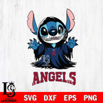 Los Angeles Angels Stitch Ghost Svg Eps Dxf Png File, MLB svg, Digital Download, Instant Download