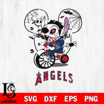 Los Angeles Angels Stitch Jigsaws Halloween Svg Eps Dxf Png File, Digital Download, Instant Download