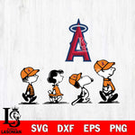 Los Angeles Angels snoopy Svg Eps Dxf Png File, Digital Download, Instant Download