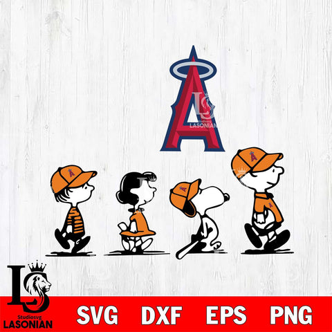 Los Angeles Angels snoopy Svg Eps Dxf Png File, Digital Download, Instant Download