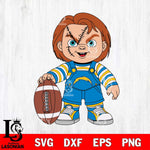 Los Angeles Chargers Chucky Horror 7 Svg Eps Dxf Png File, NFL svg, Digital Download, Instant Download