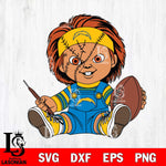 Los Angeles Chargers Chucky Horror 9 Svg Eps Dxf Png File, NFL svg, Digital Download, Instant Download