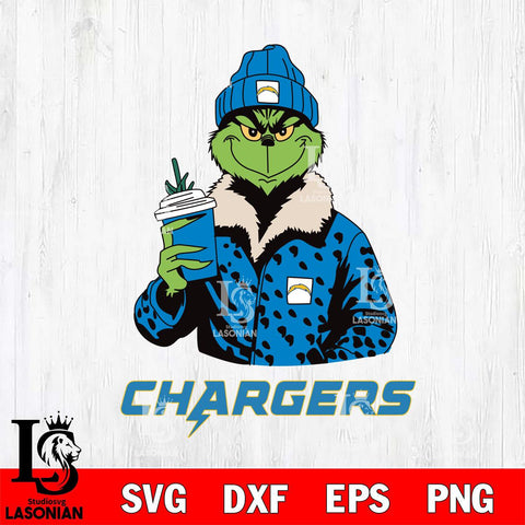 Los Angeles Chargers Grinch Christmas Svg Eps Dxf Png File,Cricut svg files, Digital Download, Instant Download