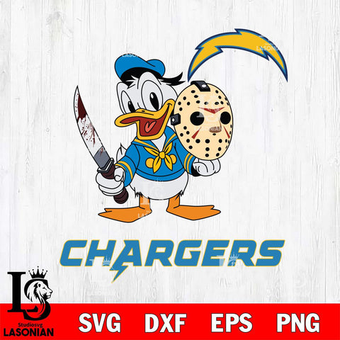 Los Angeles Chargers Jason Voorhees 12 Svg Eps Dxf Png File, Digital Download