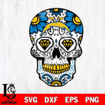 Los Angeles Chargers Mexico Skull SVG 2