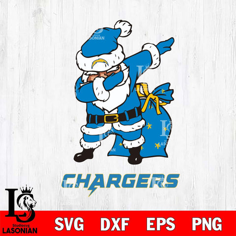 Los Angeles Chargers Santa Claus Ugly Svg Eps Dxf Png File,NFL Svg Files,Digital Download,Sublimation,Instant Download