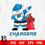 Los Angeles Chargers Santa Dabbing Christmas Svg Eps Dxf Png File,NFL Svg Files,Digital Download,Sublimation,Instant Download