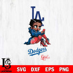 Los Angeles Dodgers Beauty Black Fan Girl Football