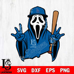 Los Angeles Dodgers Ghostface 2 Svg Eps Dxf Png File, Digital Download, Instant Download