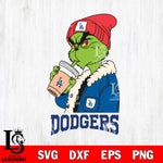 Los Angeles Dodgers Grinch Bougie Football Svg Eps Dxf Png File, Digital Download, Instant Download