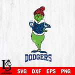 Los Angeles Dodgers Grinch Leopard Coffee Svg Eps Dxf Png File, Digital Download, Instant Download