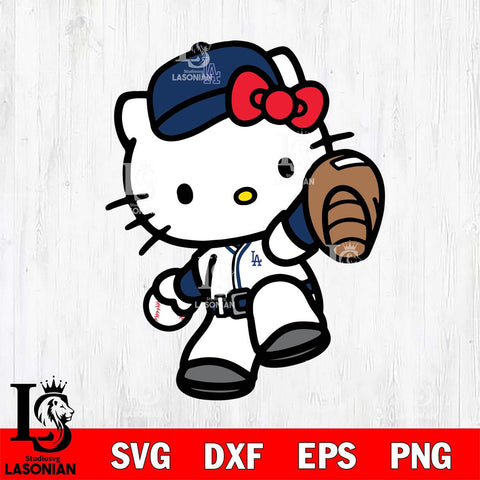 Los Angeles Dodgers Hello Kitty sport 11 Svg Eps Dxf Png File, Digital Download, Instant Download