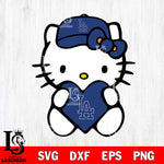 Los Angeles Dodgers Hello Kitty sport 4 Svg Eps Dxf Png File, Digital Download, Instant Download