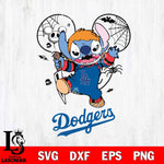 Los Angeles Dodgers Stitch Michael Halloween Svg Eps Dxf Png File, Digital Download, Instant Download