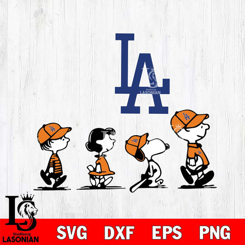 Los Angeles Dodgers snoopy Svg Eps Dxf Png File, Digital Download, Instant Download