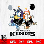 Los Angeles Kings Bluey & Bingo 11 Svg Eps Dxf Png File, NHL svg, Digital Download, Instant Download