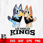 Los Angeles Kings Bluey & Bingo 15 Svg Eps Dxf Png File, NHL svg, Digital Download, Instant Download