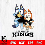 Los Angeles Kings Bluey & Bingo 18 Svg Eps Dxf Png File, NHL svg, Digital Download, Instant Download