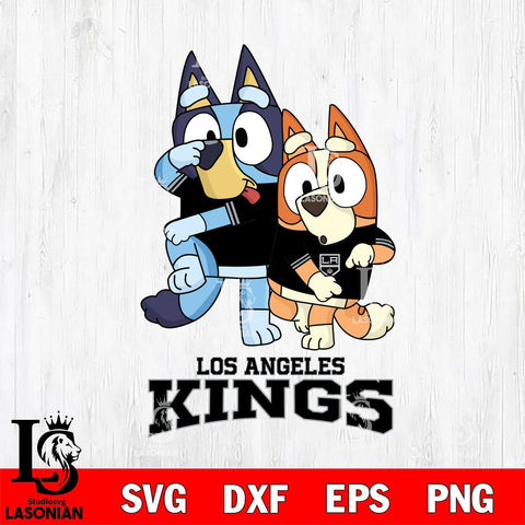 Los Angeles Kings Bluey Chilli Dance Mode Svg Eps Dxf Png File, Digital Download, Instant Download