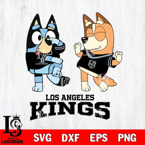 Los Angeles Kings Bluey Chilli Sport Svg Eps Dxf Png File, Digital Download, Instant Download