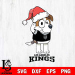 Los Angeles Kings Christmas Bluey Jack Sport Svg, Christmas Svg , NHL svg , Digital Download, dxf eps png pdf file