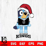 Los Angeles Kings Christmas Bluey Sport Svg, Christmas Svg , NHL svg , Digital Download, dxf eps png pdf file